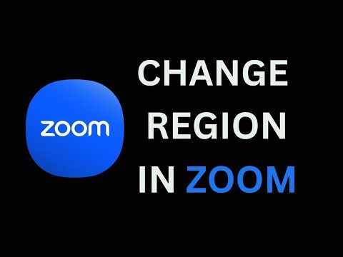 How to Change Region in Zoom App | Zoom App Region / Country Change