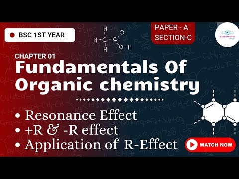 Fundamentals of Organic chemistry 07 || Bsc 1st year || R-Chemistry 