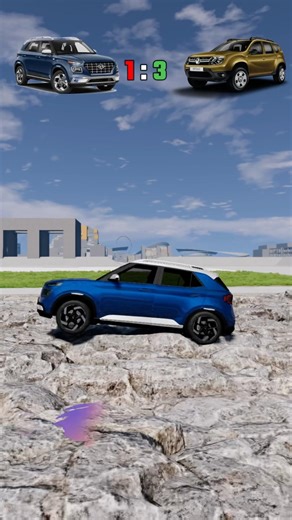 Venue 🆚 Duster 🚗💥 – Speed & Crash Test in BeamNG.drive!