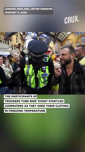 Watch: Londoners Drop Trousers In Freezing Temperature To Ride Tube In Underwear