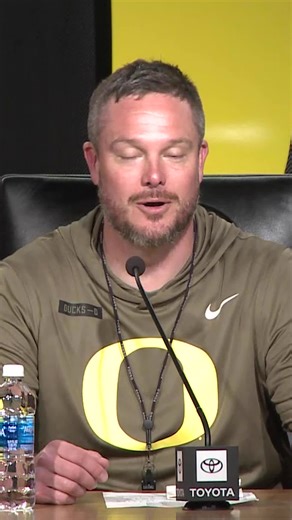 Oregon football coach Dan Lanning talks about the experience of the Ducks' annual spring game April 25 at Autzen Stadium.