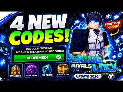 *NEW* ALL WORKING CODES FOR BLUE LOCK RIVALS 2026 🔥 ISAGI REWORK UPDATE + FREE REWARDS