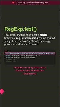 💼 RegExp.test() | Career-Boosting JS Tip #shorts #javascript