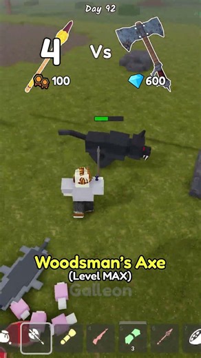 Bee Stinger Spear vs Woodsman's Axe Damage Comparison 🐝⚔️🪓 | 99 Nights in the Forest
