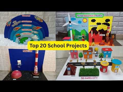 Top 20 School Projects Ideas | science projects | maths projects | english projects