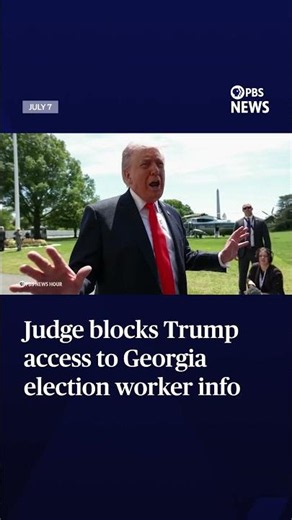 Judge blocks Trump access to Georgia election worker info