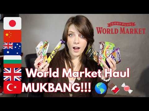 International Candy Mukbang Haul!! 🌎🍬 (World Market Mukbang!!)
