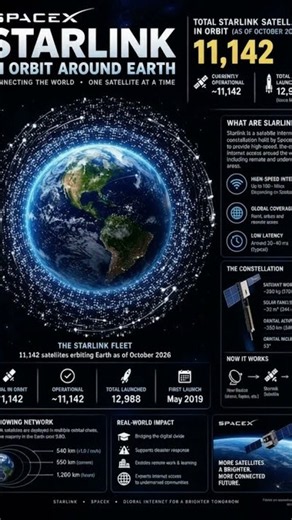 Did you know there are already THOUSANDS of Starlink satellites orbiting Earth? 😲🛰️