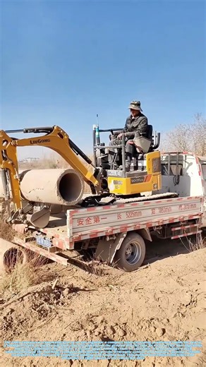 Pocket-Sized Precision: The Mini-Excavator's Truck-Bed Loading Ballet**