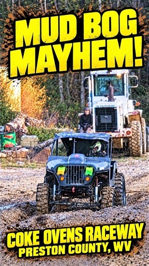 MUD BOG MAYHEM! 💥 Jeep Charges Down the Mud Track | Coke Oven Raceway
