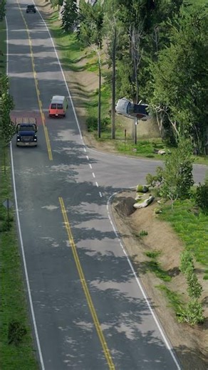 Realistic Highway Car Crashes #377