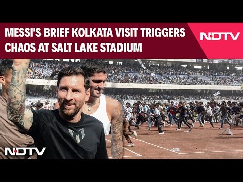 Messi India Tour | Messi's Brief Kolkata Visit Triggers Chaos At Salt Lake Stadium