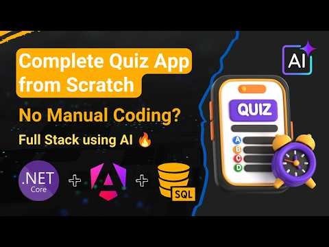Build a Quiz App using AI 🚀 | Angular + .NET Full Stack Project from Scratch to Production