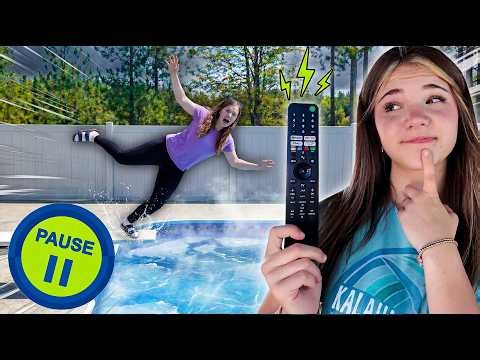 Pause Challenge For 24 HOURS...Recreating Old Videos! #pausechallenge,