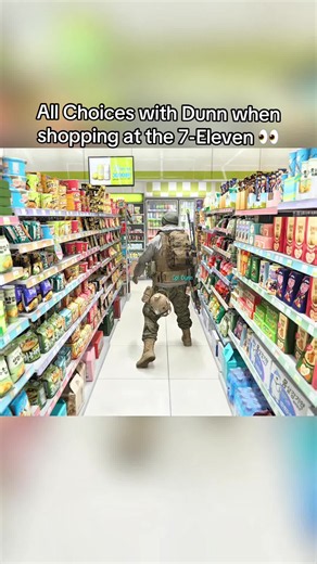 Here is more gameplay of the Korean Marines at the convenience store getting food, supplies, and material during this mission in Call of Duty Modern Warfare 4 where we see Park deciding on All Choices with Dunn when shopping at the 7-Eleven 👀 #mw4 #callofdutymodernwarfare4 #modernwarfare4 #cod #callofduty