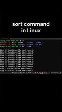 Linux sort Command Explained sort file1 & sort -r file1 with Examples