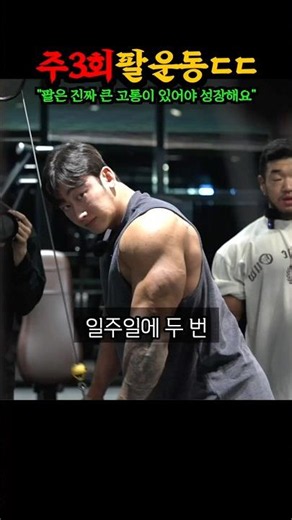 "3 arm workouts a week?? ㄷㄷ" The shocking reason this shredded, handsome bodybuilder has insane b...