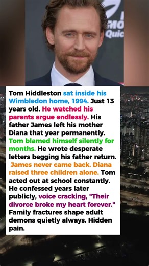 Tom Hiddleston Watched His Parents' Marriage Shatter—His Childhood Disappeared at 13