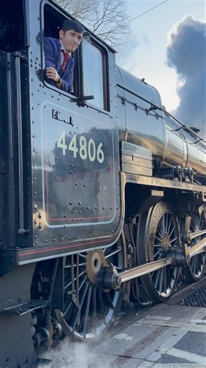 Black Five Steam Train Working Hard | NYMR