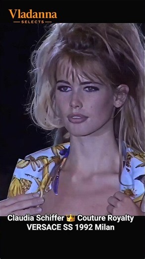👑 1992 SS • Claudia Schiffer • A Legendary Fashion Archive • VERSACE • Milan