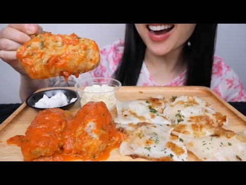 POLISH CABBAGE ROLL + PIEROGI (ASMR EATING SOUNDS) NO TALKING | SAS-ASMR