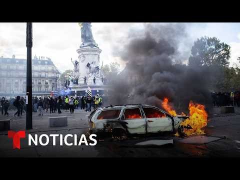 Las protestas en varios países de Europa dejan al menos 400 detenidos | Noticias Telemundo