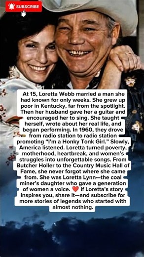 Loretta Lynn: The 15-Year-Old Girl Who Became a Country Music Legend.