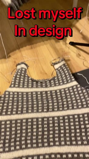 I lost myself in knitting design #knitting #design #sweater