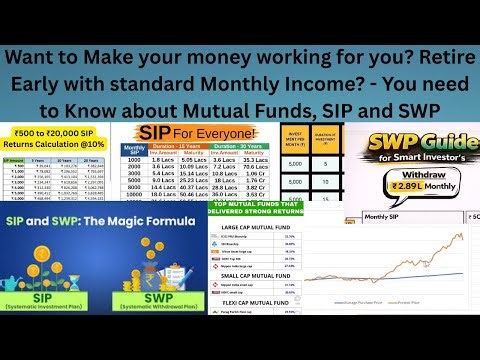Retire Early with standard Monthly Income? - You need to Know about Mutual Funds, SIP and SWP