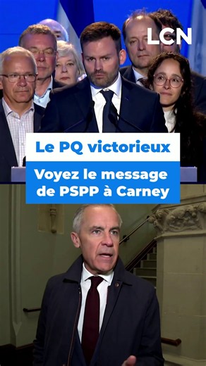 Le PQ prend le pouvoir: voyez le message de PSPP à Carney