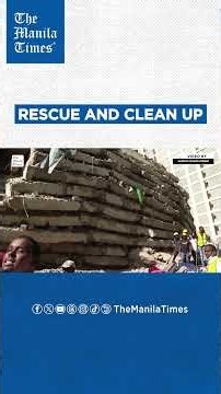 Emergency services at scene of multi-storey building collapse in Nairobi