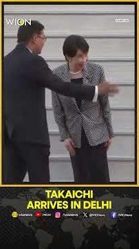 Japanese PM Sanae Takaichi Lands In New Delhi For Official India Visit | WION Shorts