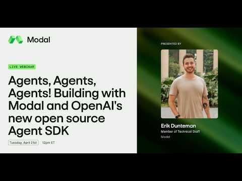 Building AI agents from scratch using the OpenAI Agent SDK and Modal.