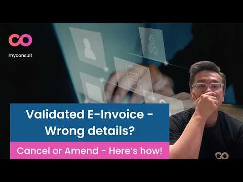 How can you amend or cancel your validated E Invoice