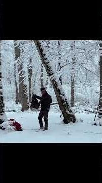 Surviving a Snowstorm | 2 Days Solo Camping & Shelter Build ❄️🏕️