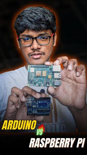 Kesavan on Instagram: "Arduino 🤖 vs Raspberry Pi 🧠 | Which One Should YOU Choose? 🔥 . . #arduino #reels #tech #raspberrypi #electronics"