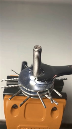 Genius Homemade Rotary Wire Brush Wheel Tool Hack! 🛠️ | DIY Metal Cleaning Idea