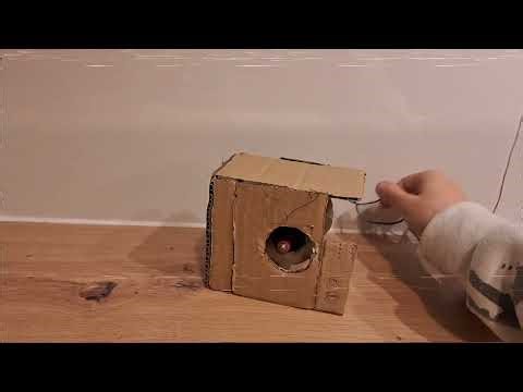2 Cardboards washing machines destruction! VHS effect+