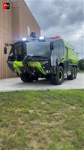 Airport Fire Truck Power Vehicle Explained I World's Fastest Firefighting #shorts