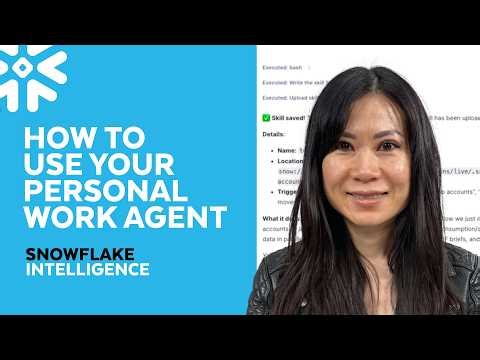 Get work done in one place with Snowflake Intelligence
