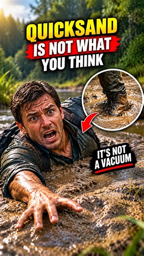 Why Is Escaping Quicksand Harder Than Movies Make It Look? #Quicksand #ScienceFacts #youtubeshorts