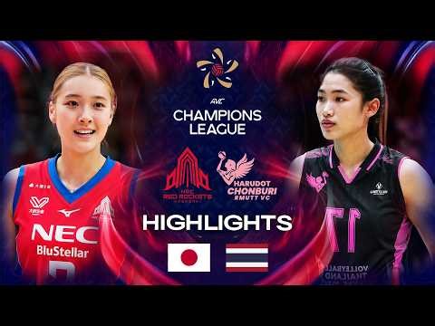 NEC Red Rockets 🇯🇵 vs. Harudot Chonburi 🇹🇭 - AVC Champions League 2026 | Highlights - Pool Play