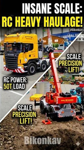 Insane RC Scale Engineering: Heavy Haulage & Crane Action! 🚛🏗️