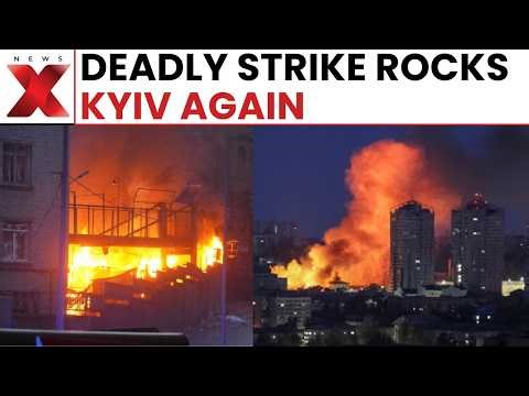 Shocking Visuals! Rescuers Recover Body From Collapsed Kyiv Building After Deadly Russian Strike