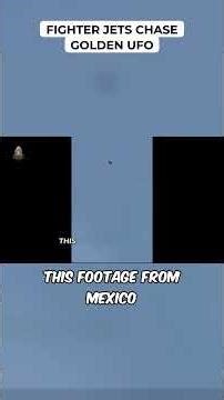 Fighter Jets Chase Golden UFO