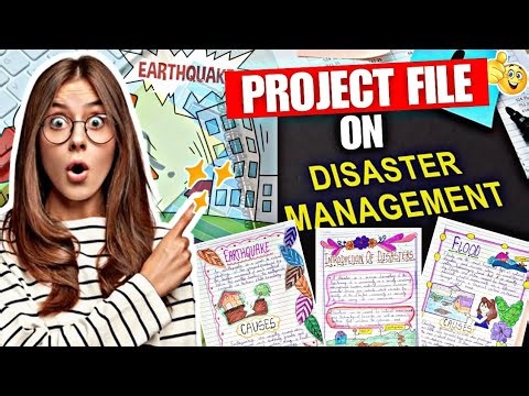 Project✨🔥on Disaster Management😱 for class 9/10#holidayshomework #sst_project_file #naturaldisaster