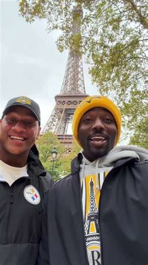 Santonio Holmes & Ryan Shazier live from Paris 🙌🇫🇷