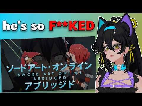 BLIND REACTING to Sword Art Online Abridged Episode 4