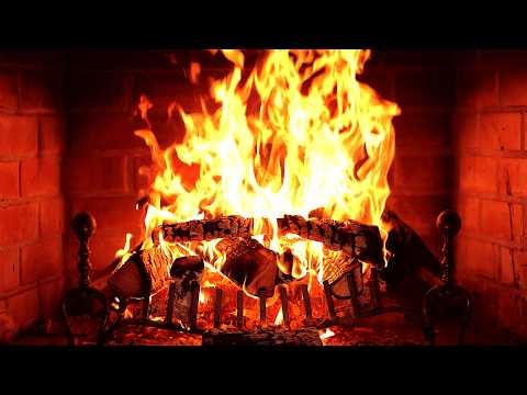 🔥 Fireplace 4K UHD! Fireplace with Crackling Fire Sounds. Fireplace Ambience