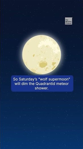 Full Wolf Supermoon & Meteor Shower Align